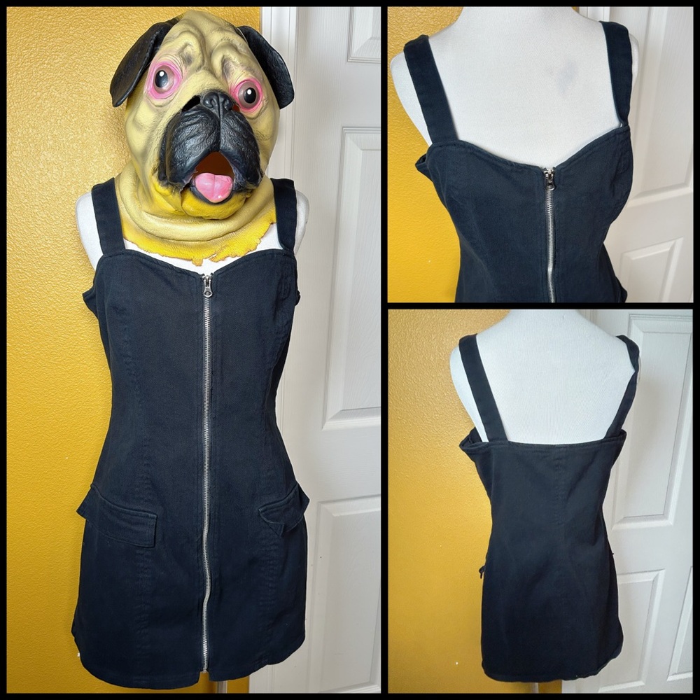 Cutesy, STITCH & PINE, zip up denim dress!!